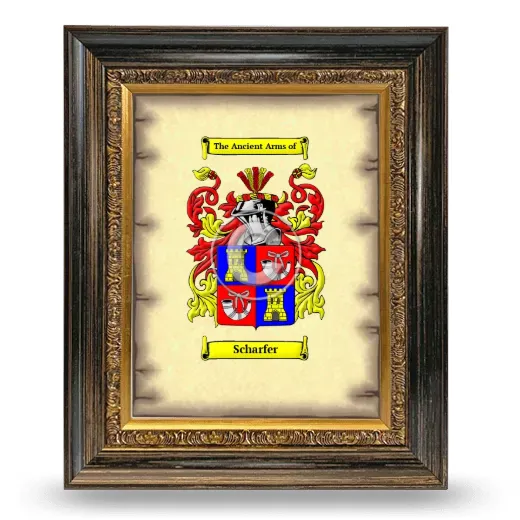 Scharfer Coat of Arms Framed - Heirloom