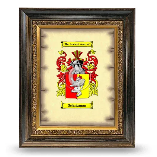 Schatzman Coat of Arms Framed - Heirloom