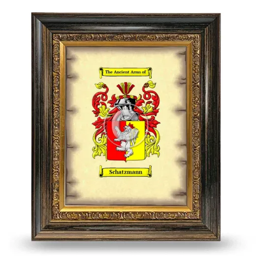 Schatzmann Coat of Arms Framed - Heirloom