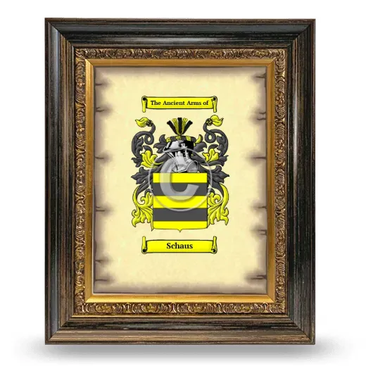 Schaus Coat of Arms Framed - Heirloom