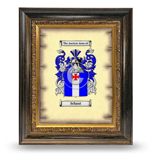 Schaut Coat of Arms Framed - Heirloom