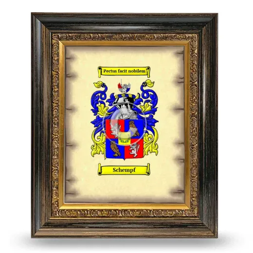 Schempf Coat of Arms Framed - Heirloom