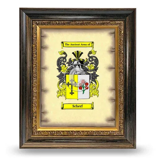 Scherf Coat of Arms Framed - Heirloom