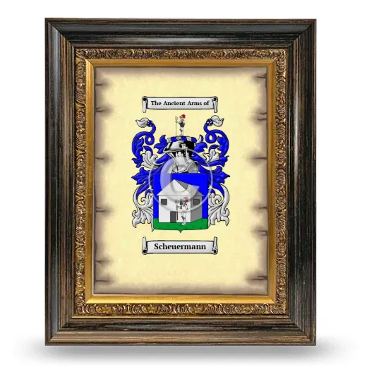 Scheuermann Coat of Arms Framed - Heirloom