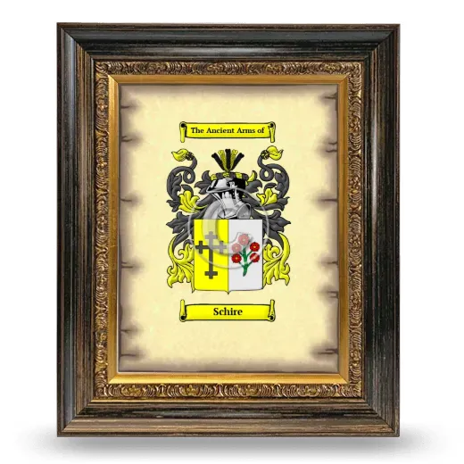 Schire Coat of Arms Framed - Heirloom