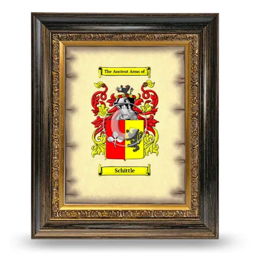 Schittle Coat of Arms Framed - Heirloom