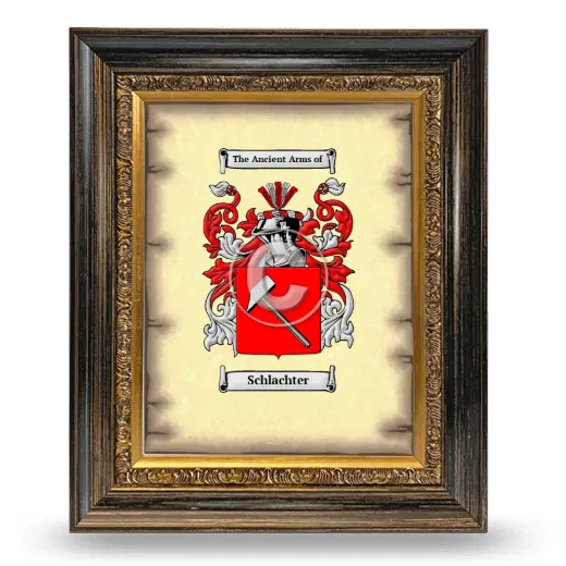 Schlachter Coat of Arms Framed - Heirloom