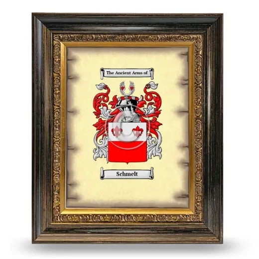Schmelt Coat of Arms Framed - Heirloom