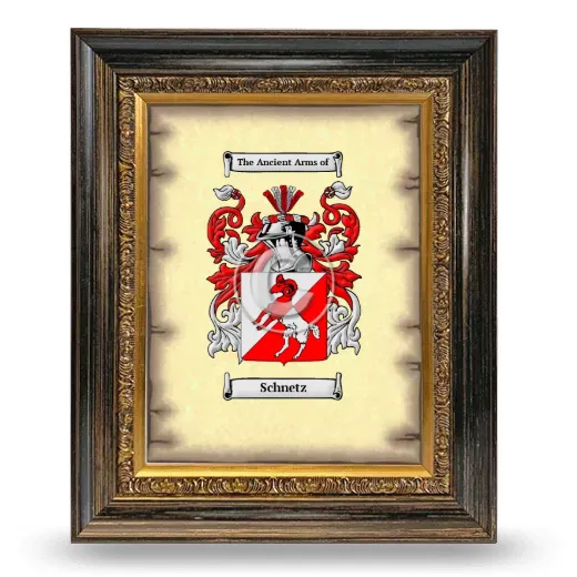 Schnetz Coat of Arms Framed - Heirloom