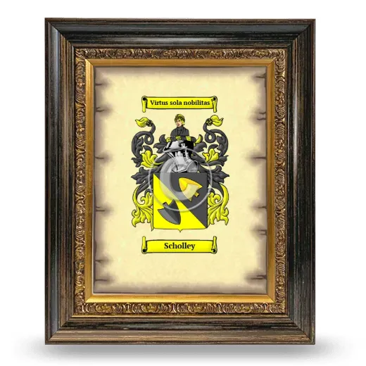 Scholley Coat of Arms Framed - Heirloom