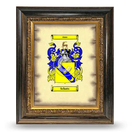 Schots Coat of Arms Framed - Heirloom