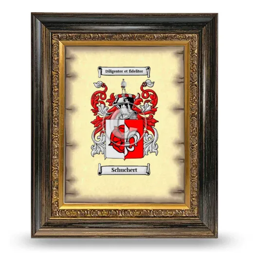 Schuchert Coat of Arms Framed - Heirloom
