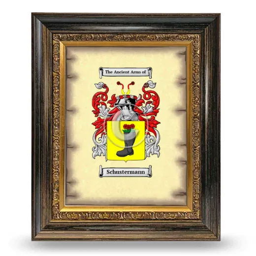 Schustermann Coat of Arms Framed - Heirloom