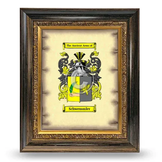 Schwemmler Coat of Arms Framed - Heirloom