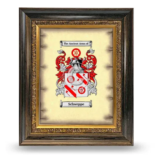 Schweppe Coat of Arms Framed - Heirloom