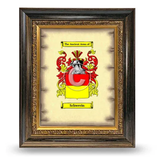 Schwerin Coat of Arms Framed - Heirloom