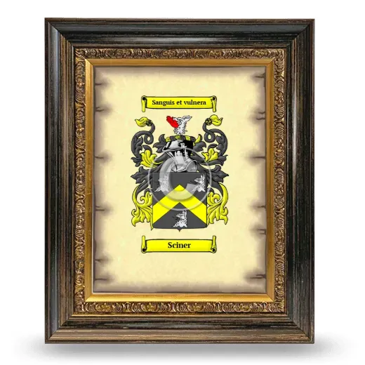 Sciner Coat of Arms Framed - Heirloom