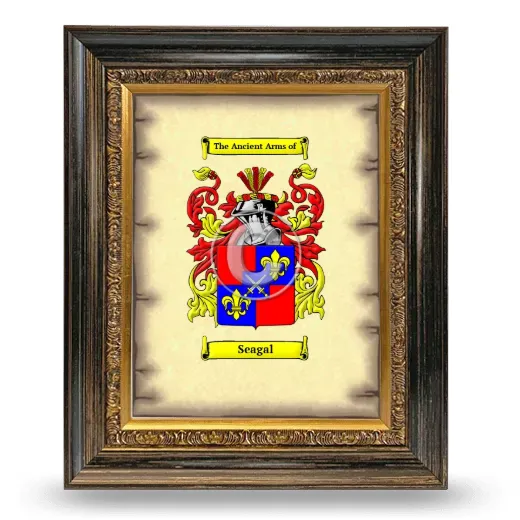 Seagal Coat of Arms Framed - Heirloom