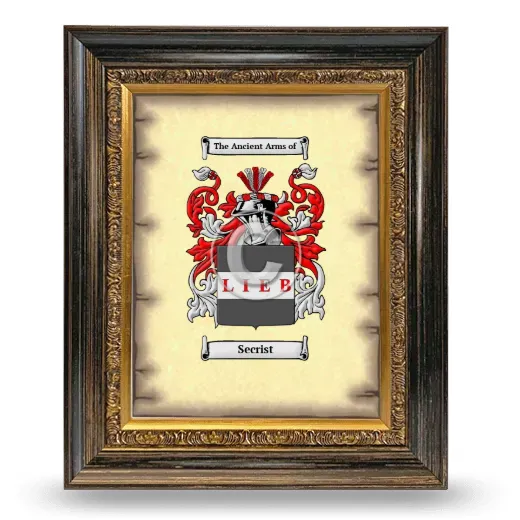 Secrist Coat of Arms Framed - Heirloom