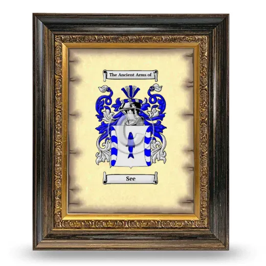 See Coat of Arms Framed - Heirloom