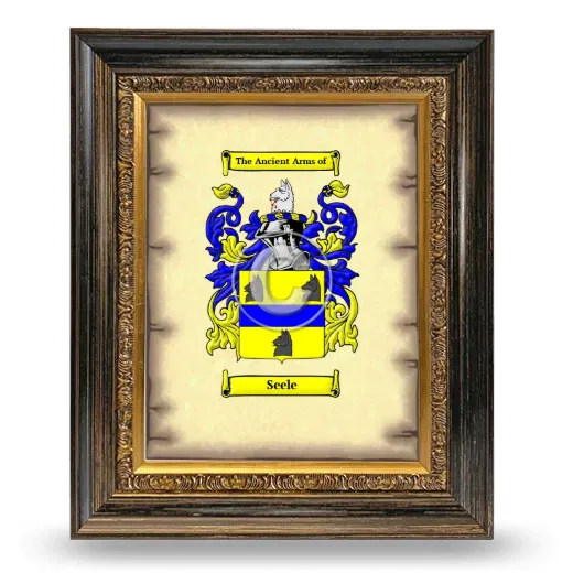 Seele Coat of Arms Framed - Heirloom