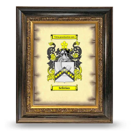 Seferian Coat of Arms Framed - Heirloom