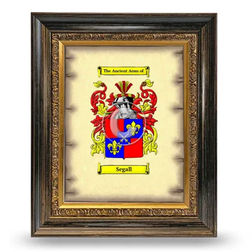 Segall Coat of Arms Framed - Heirloom