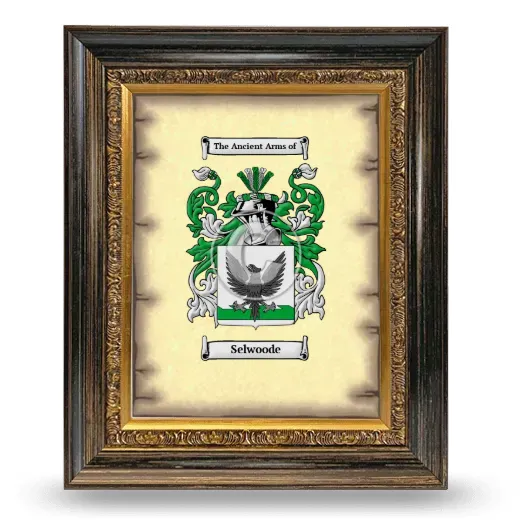 Selwoode Coat of Arms Framed - Heirloom