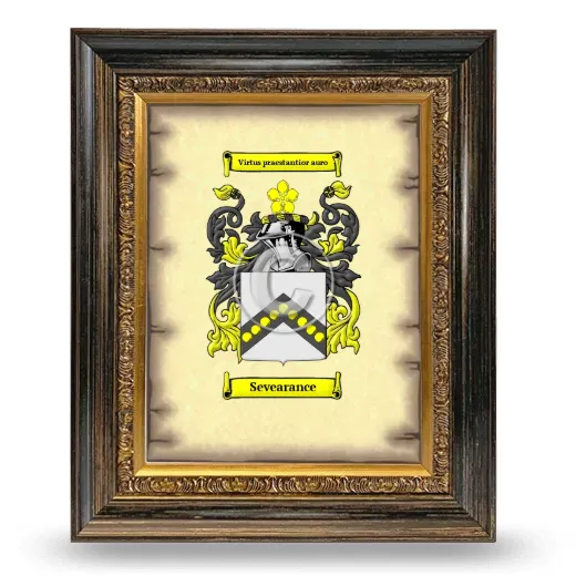 Sevearance Coat of Arms Framed - Heirloom