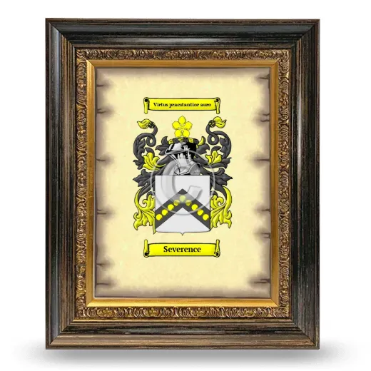Severence Coat of Arms Framed - Heirloom
