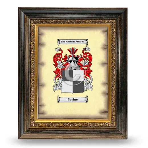 Sevine Coat of Arms Framed - Heirloom