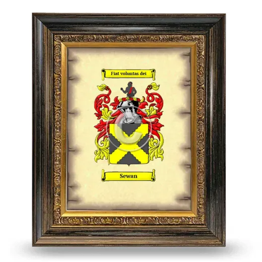 Sewan Coat of Arms Framed - Heirloom
