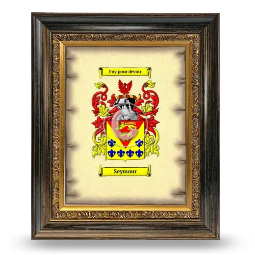 Seymour Coat of Arms Framed - Heirloom