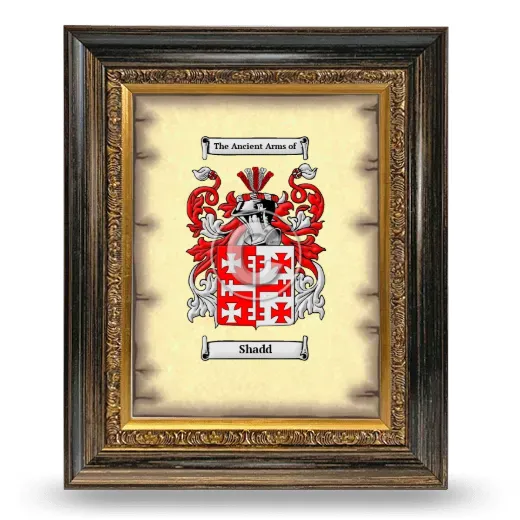 Shadd Coat of Arms Framed - Heirloom