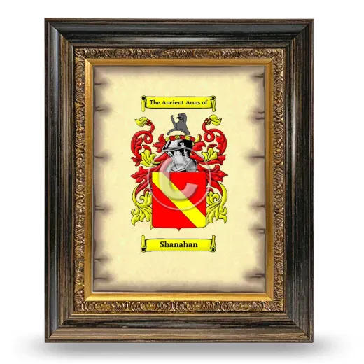 Shanahan Coat of Arms Framed - Heirloom