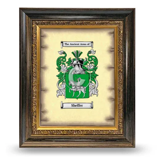 Sheffer Coat of Arms Framed - Heirloom