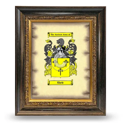 Sheir Coat of Arms Framed - Heirloom