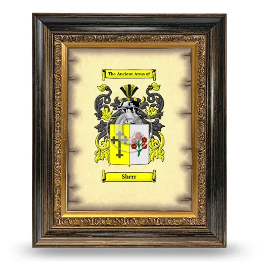 Sherr Coat of Arms Framed - Heirloom