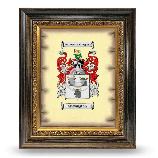 Shevington Coat of Arms Framed - Heirloom