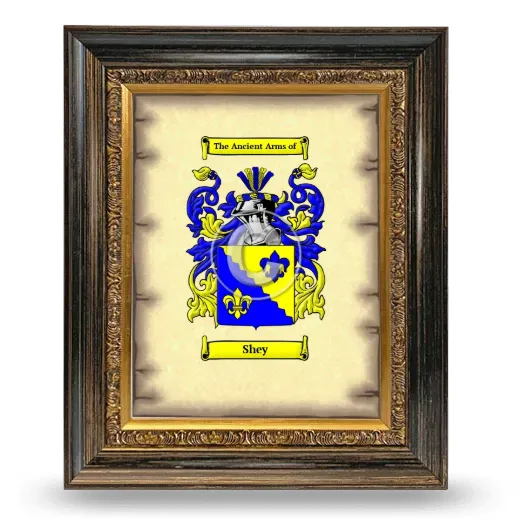Shey Coat of Arms Framed - Heirloom
