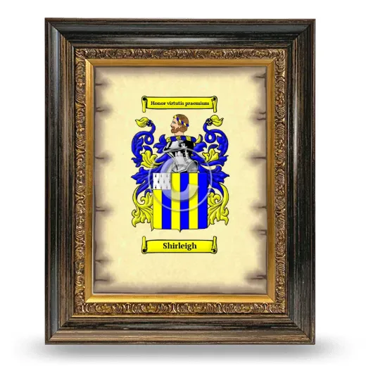 Shirleigh Coat of Arms Framed - Heirloom