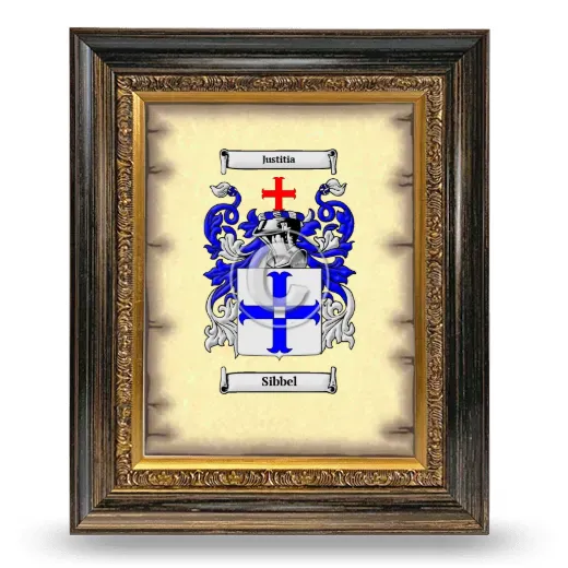 Sibbel Coat of Arms Framed - Heirloom