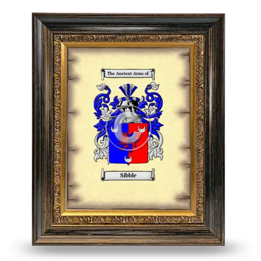 Sibble Coat of Arms Framed - Heirloom