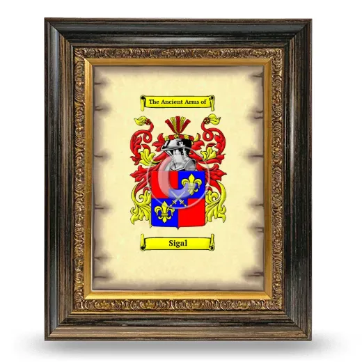 Sigal Coat of Arms Framed - Heirloom