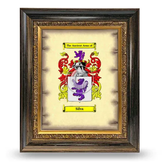 Silva Coat of Arms Framed - Heirloom
