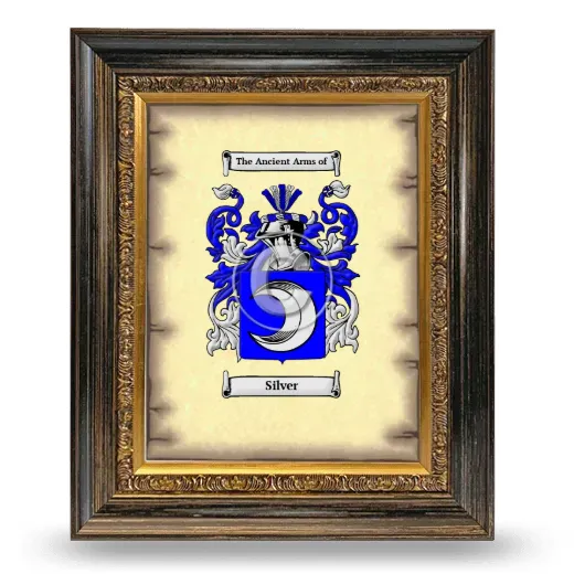 Silver Coat of Arms Framed - Heirloom