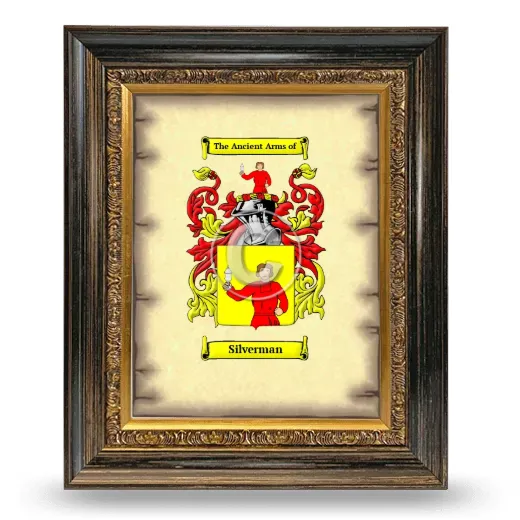 Silverman Coat of Arms Framed - Heirloom
