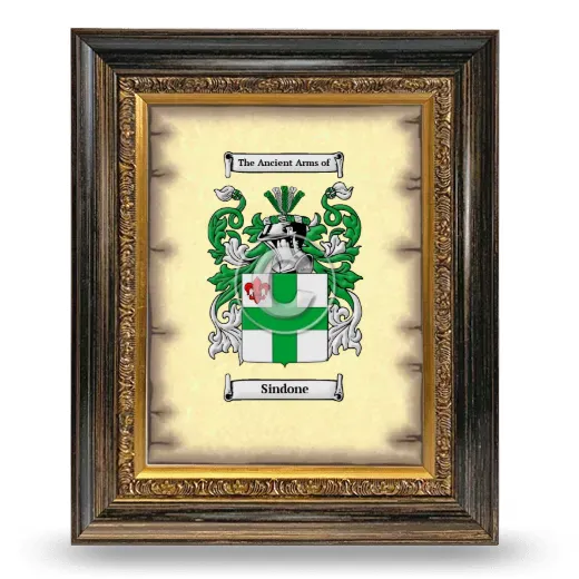 Sindone Coat of Arms Framed - Heirloom