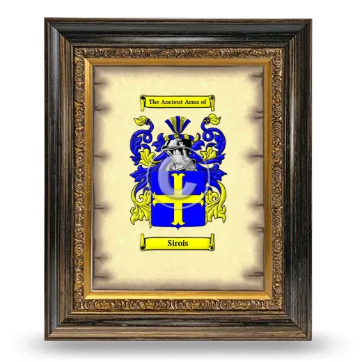 Sirois Coat of Arms Framed - Heirloom