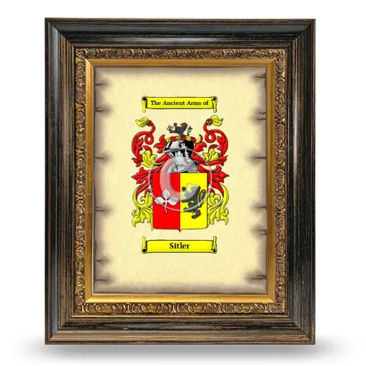 Sitler Coat of Arms Framed - Heirloom